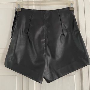 H&M Faux Leather Shorts